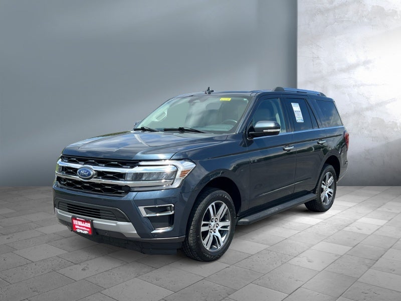 2024 Ford Expedition Limited in Dark Matter Gray Metallic — front three-quarter view
