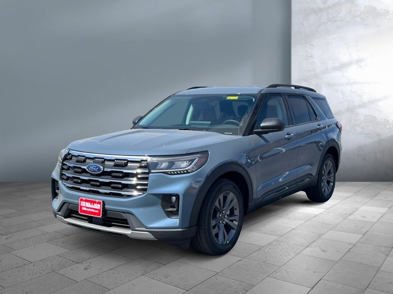 2026 Ford Explorer Active w/200A Pkg in Vapor Blue Metallic — front three-quarter view
