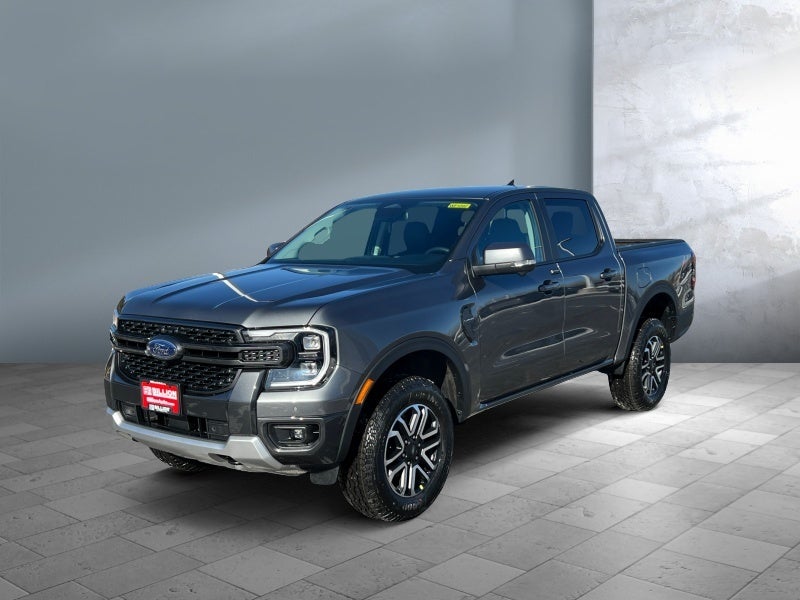 2025 Ford Ranger LARIAT in Carbonized Gray Metallic — front three-quarter view