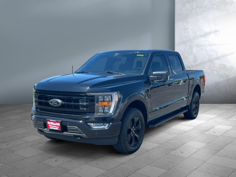 2023 Ford F-150 XLT in Agate Black Metallic — front three-quarter view