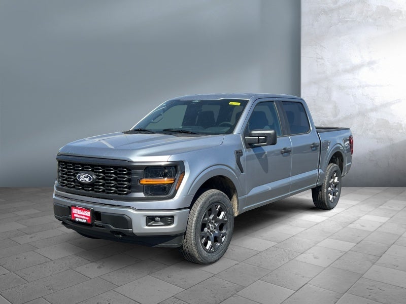 2026 Ford F-150 STX in Iconic Silver Metallic — front three-quarter view