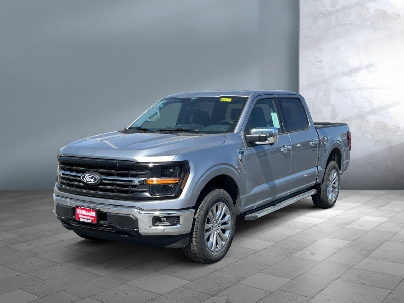 2026 Ford F-150 XLT in Iconic Silver Metallic — front three-quarter view