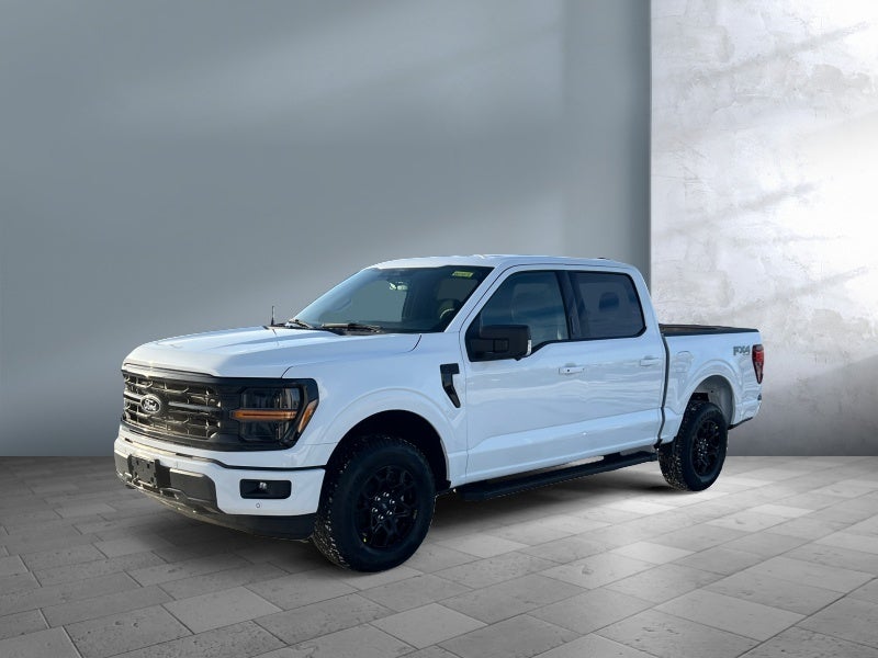 2026 Ford F-150 XLT in Oxford White — front three-quarter view
