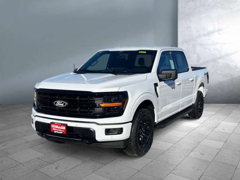 2026 Ford F-150 XLT in Oxford White — front three-quarter view