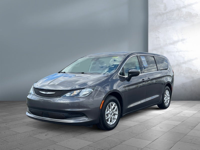 2023 Chrysler Voyager LX in Granite Crystal Metallic Clearcoat — front three-quarter view