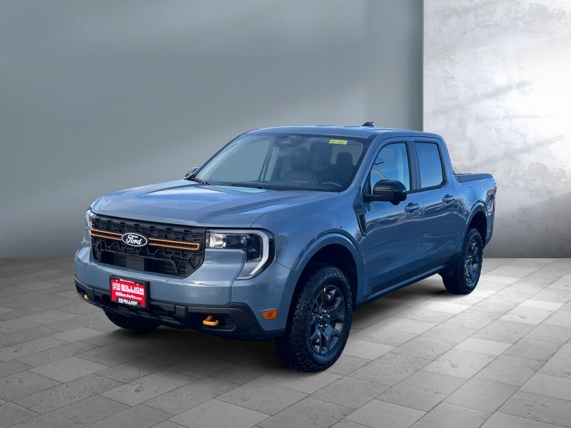 2026 Ford Maverick Tremor in Azure Gray Metallic Tri-Coat — front three-quarter view