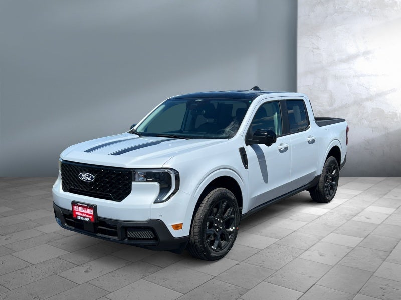 2026 Ford Maverick LARIAT in Space White Metallic — front three-quarter view