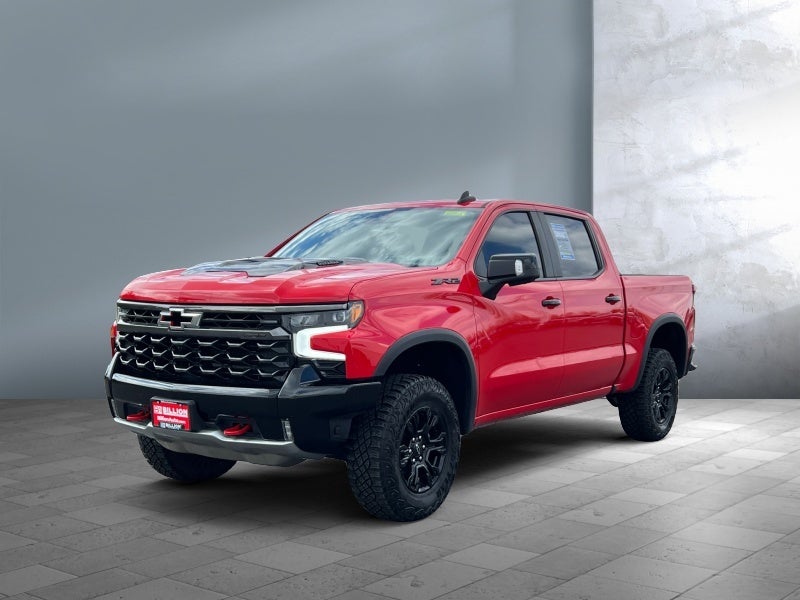 2024 Chevrolet Silverado 1500 ZR2 in Red Hot — front three-quarter view