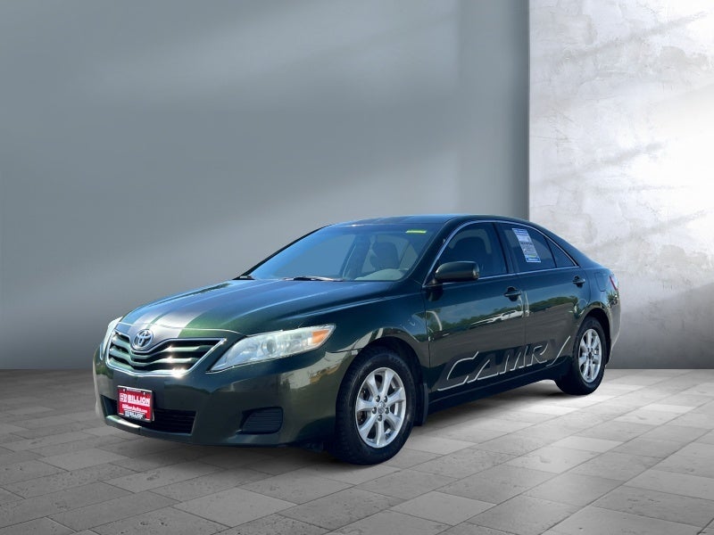 2010 Toyota Camry LE in Aloe Green Metallic — front three-quarter view