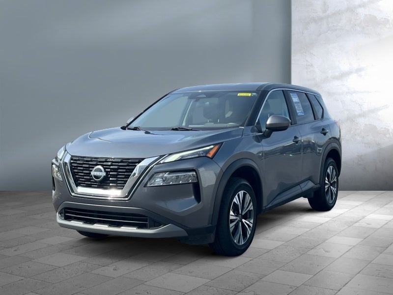2023 Nissan Rogue SV in Gun Metallic — front three-quarter view