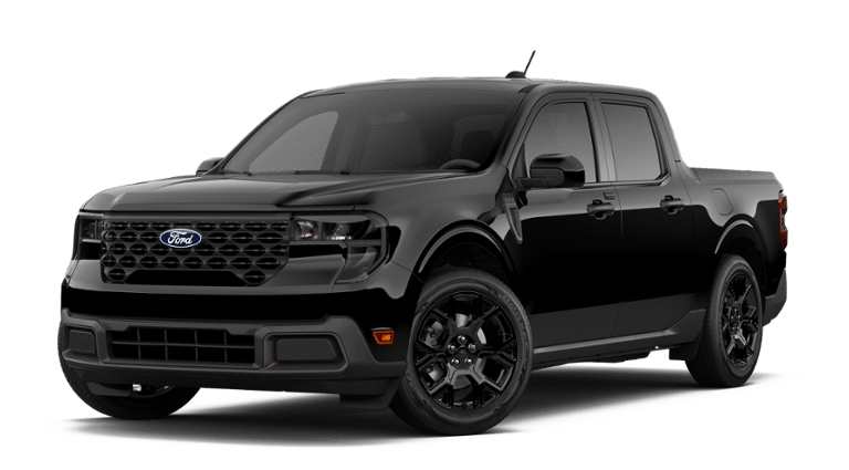 2026 Ford Maverick XLT in Shadow Black — front three-quarter view